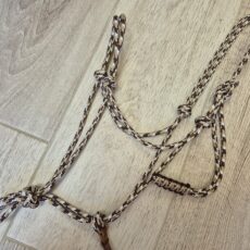 PONEY licol marron beige et blanc