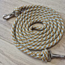 Rênes 2,50 mètres caramel et bleu bébé
