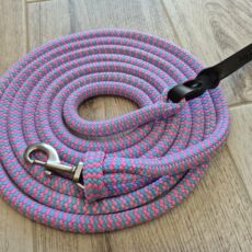 Longe 3.70m turquoise et rose fluo