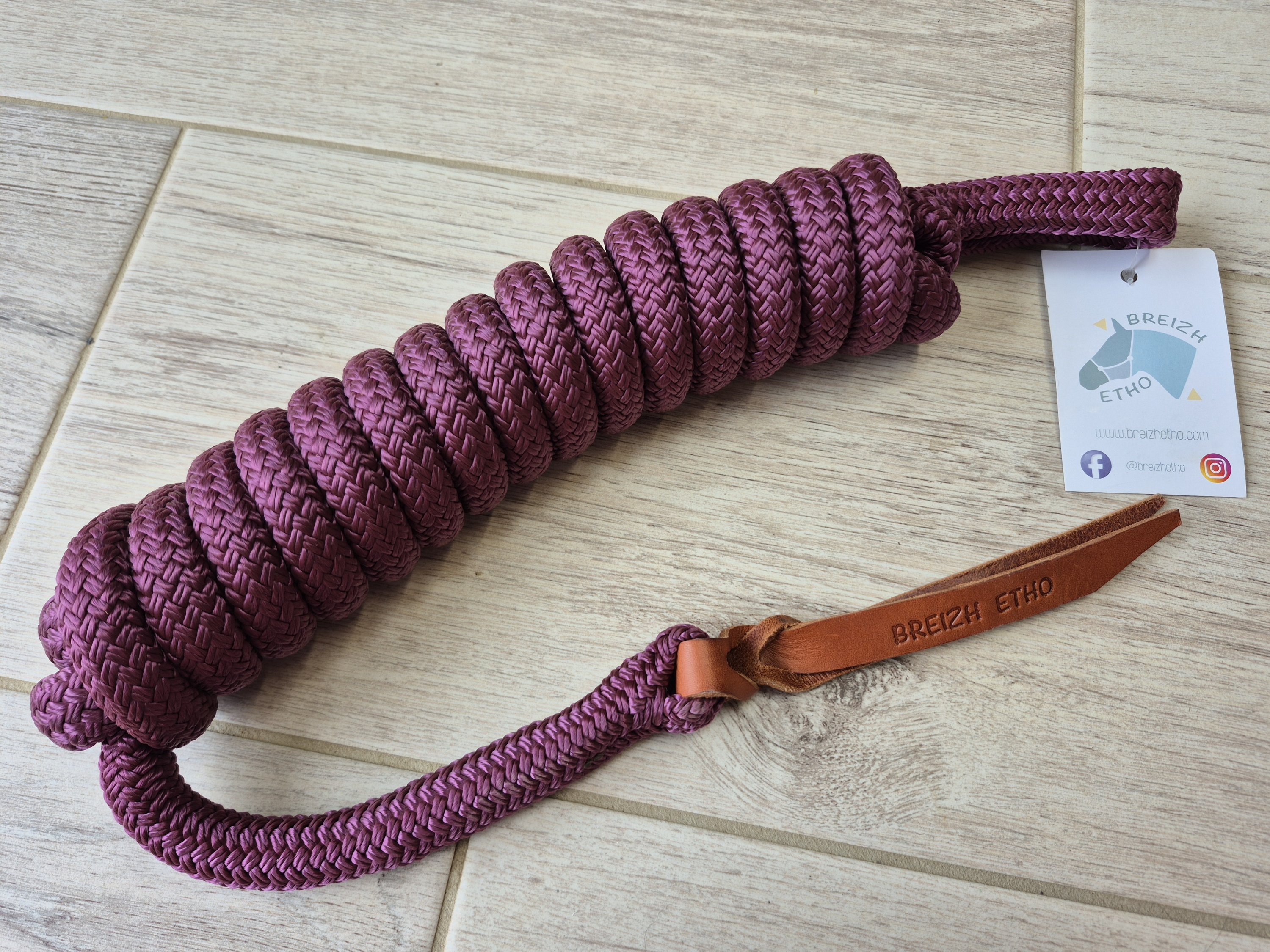 Longe 3.7m bordeaux